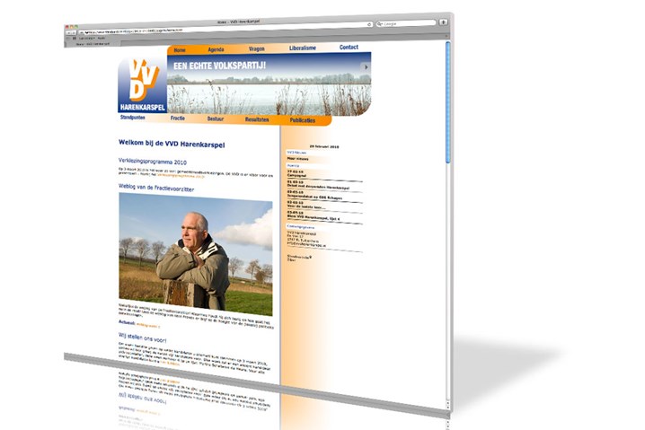 De nieuwe VVD Harenkarspel site