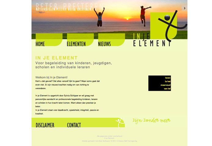 De homepage